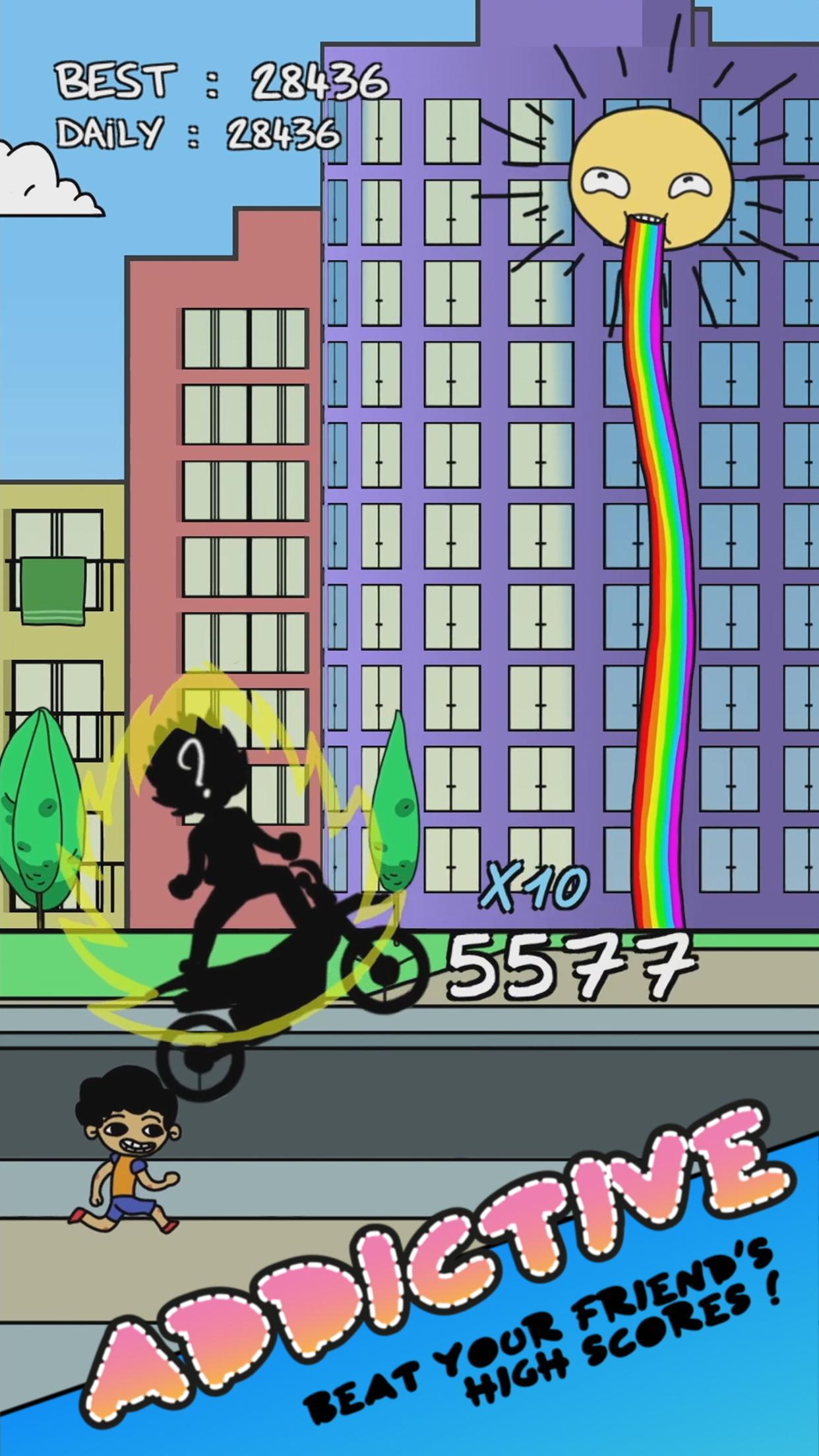Wheelie Race Game Screenshot
