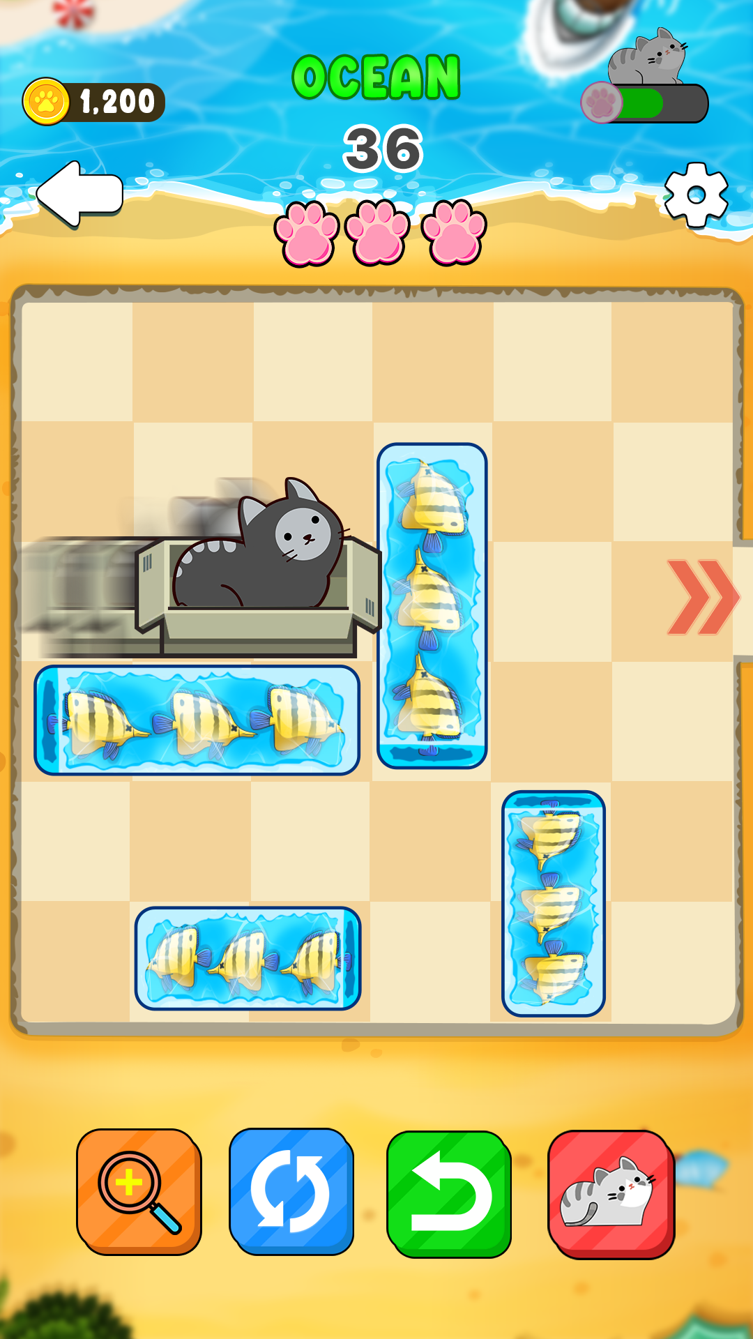 Cat Rescue - Block Puzzle Game Game Screenshot