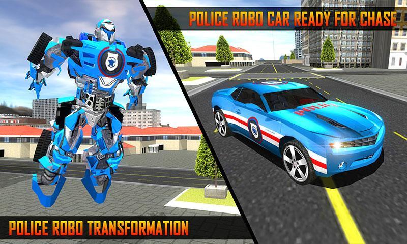 Police Car Robot Superhero ภาพหน้าจอเกม