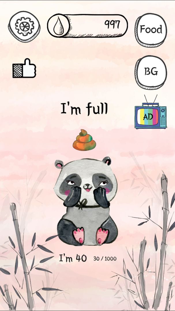 孤独のパンダさん screenshot game
