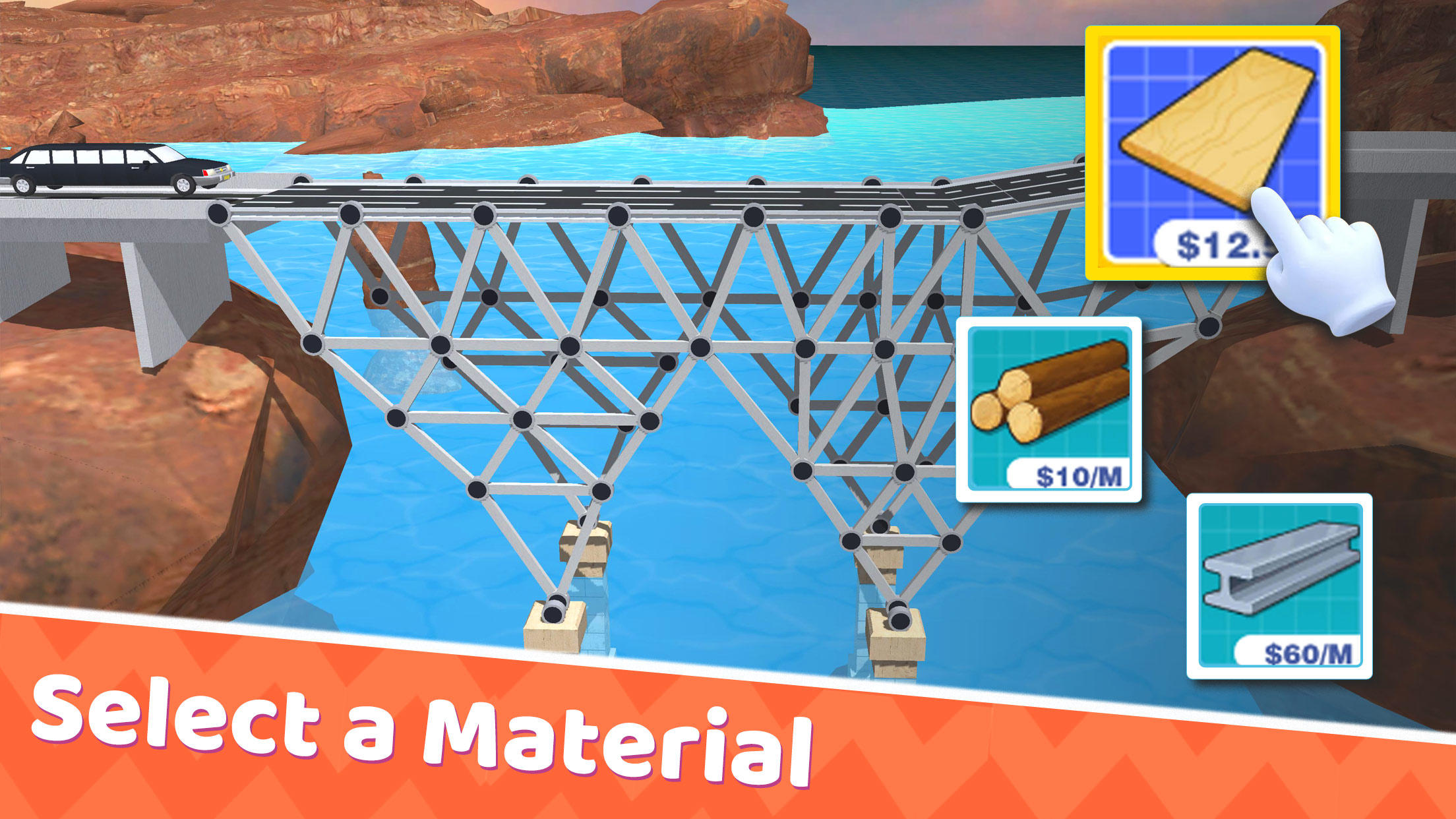 Bridge Building - Build Master 게임 스크린 샷