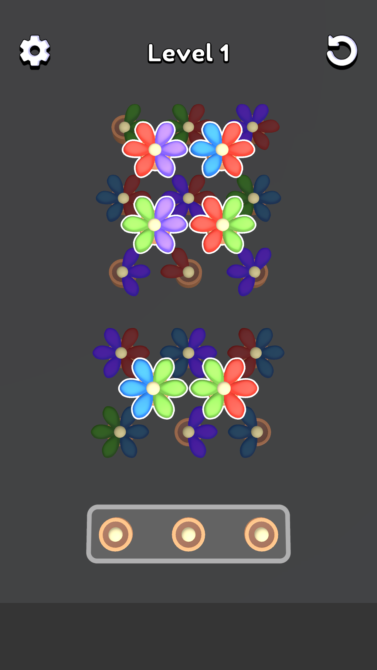 Bloom Match 3D Game Screenshot