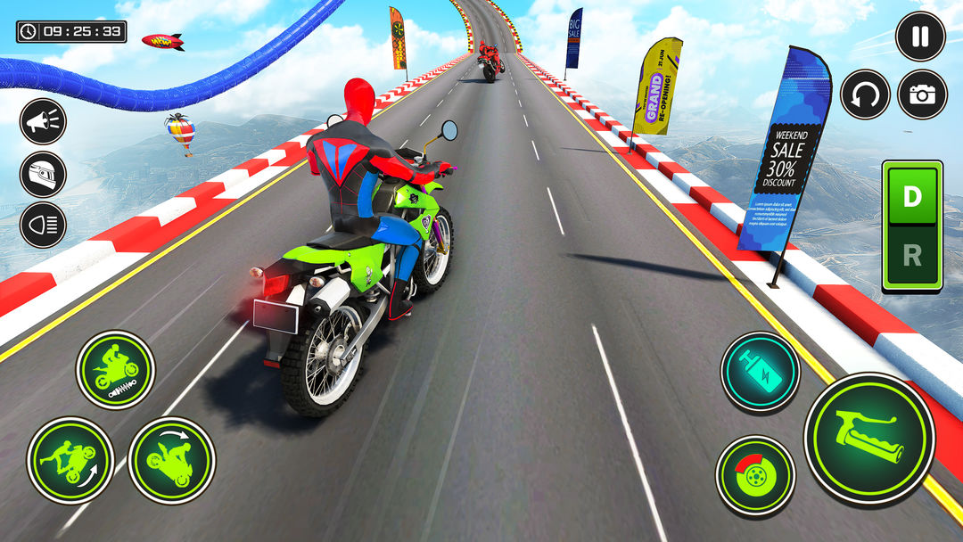 摩托車賽車 3D：自行車遊戲遊戲截圖