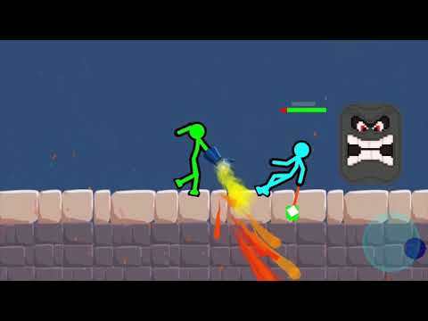 Captura de Tela do Vídeo de Stickman clash-jogos para dois