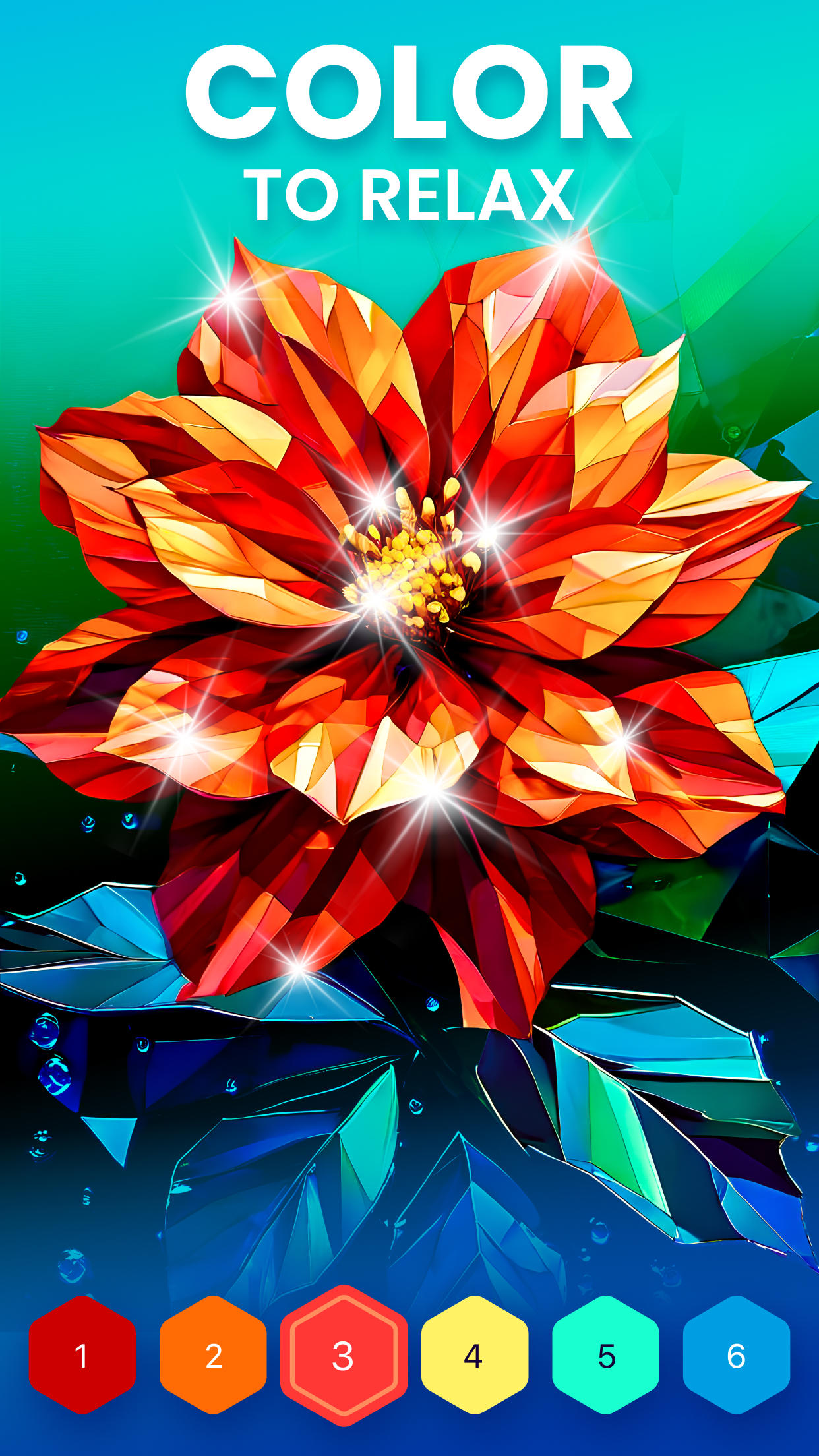 Polygon - Art Coloring Book Game Screenshot