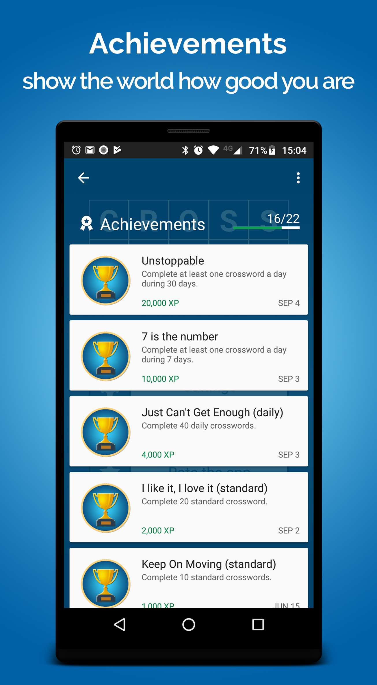Cuplikan Layar Game Crossword Puzzle