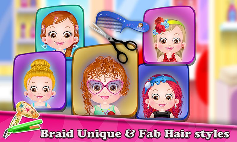 Screenshot of Baby Hazel Hair Day