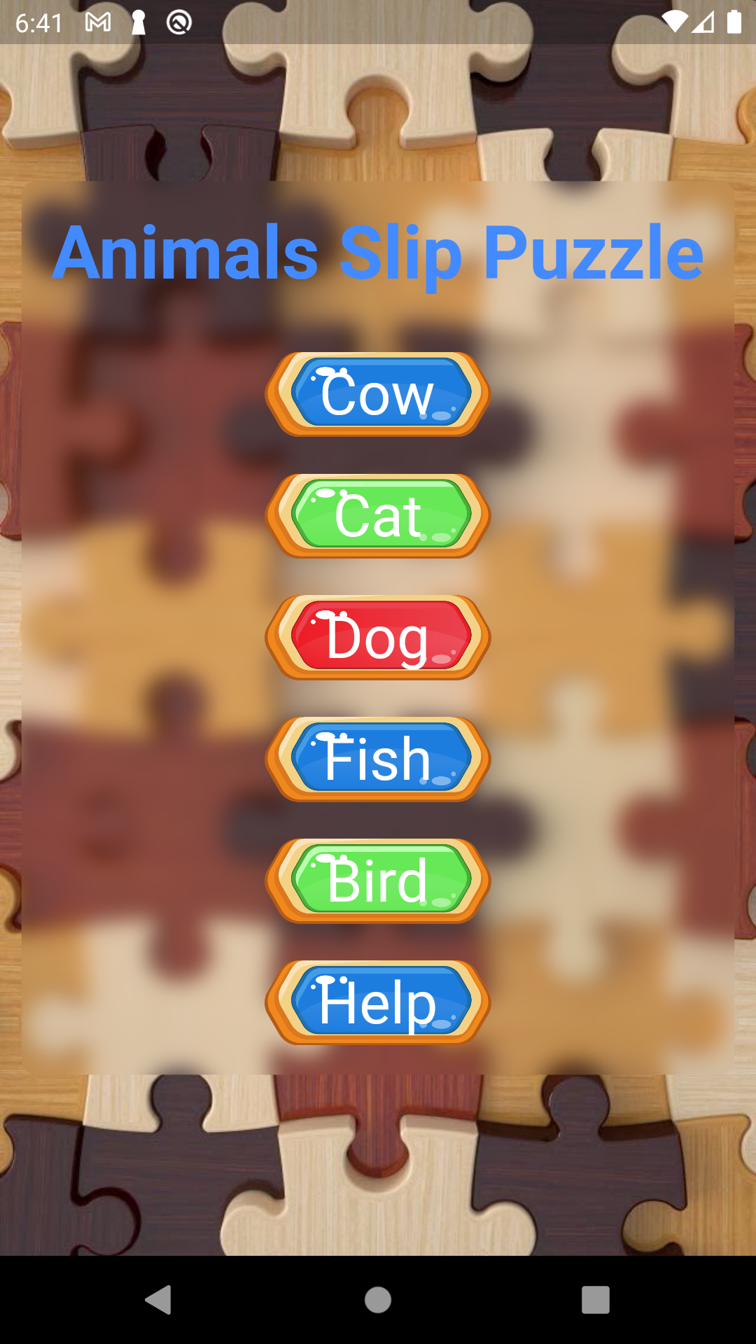 Animals Slip Puzzle ภาพหน้าจอเกม