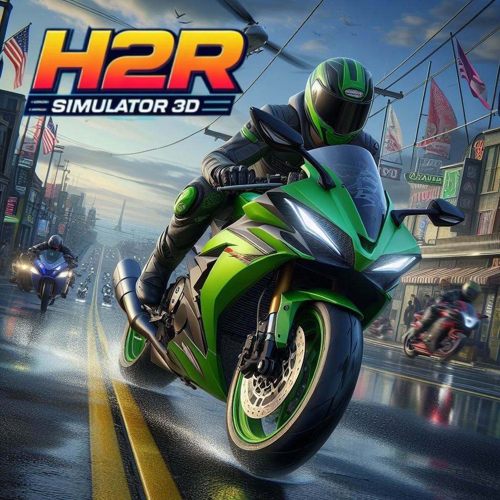 Simulator Ninja Kawasaki H2R Game Screenshot