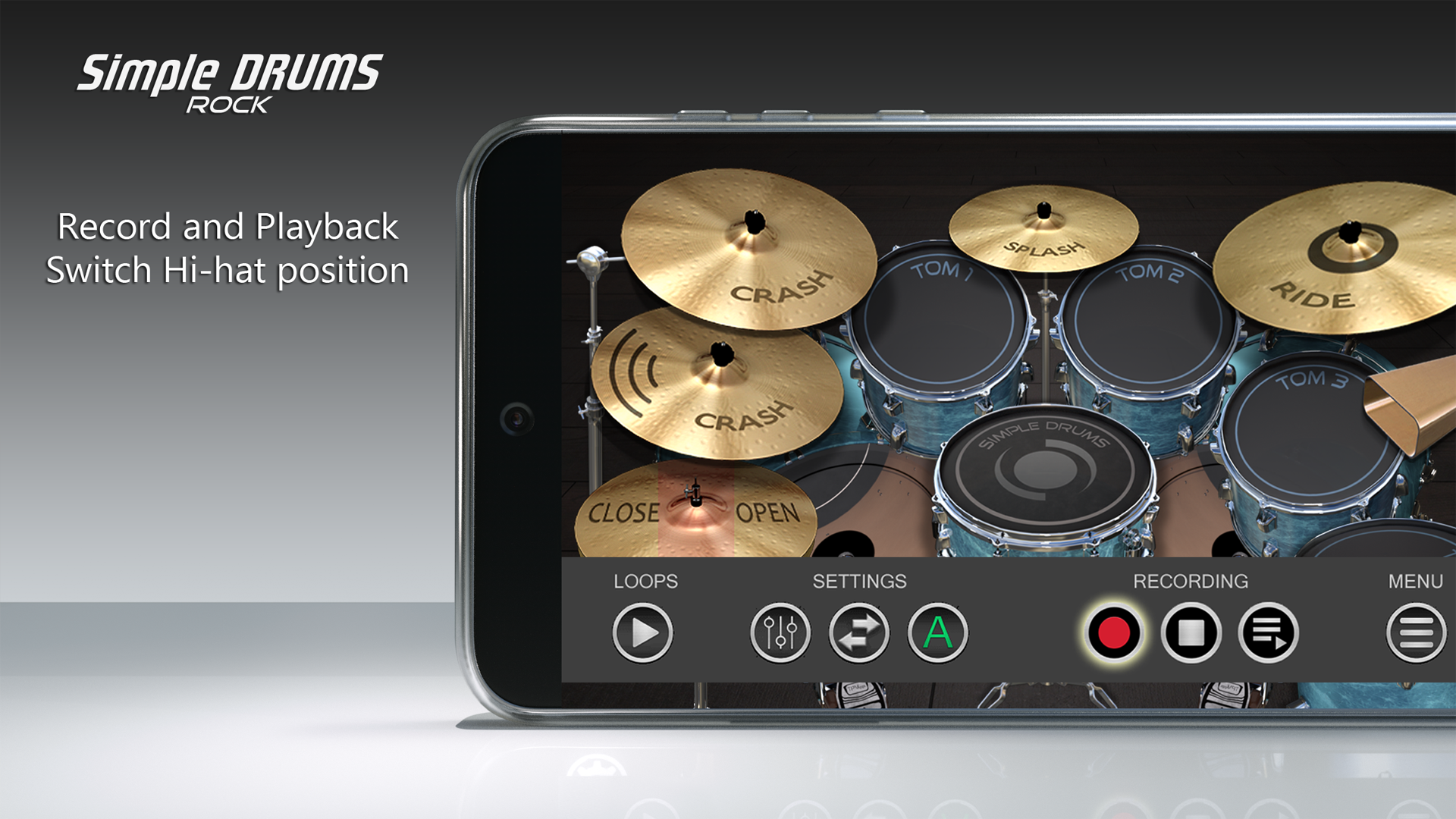 Screenshot of Simple Drums Rock - Drum Set