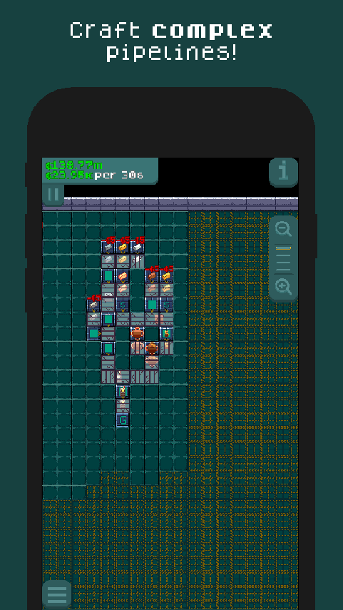 Captura de Tela do Jogo Pipes: Idle Factory