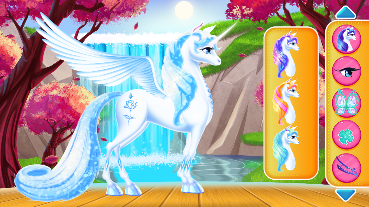 Unicorn Braided Hair Salon Game Screenshot