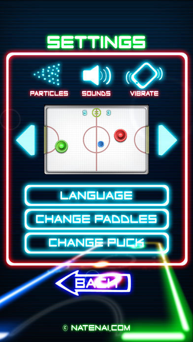 Glow Hockey 2 게임 스크린 샷