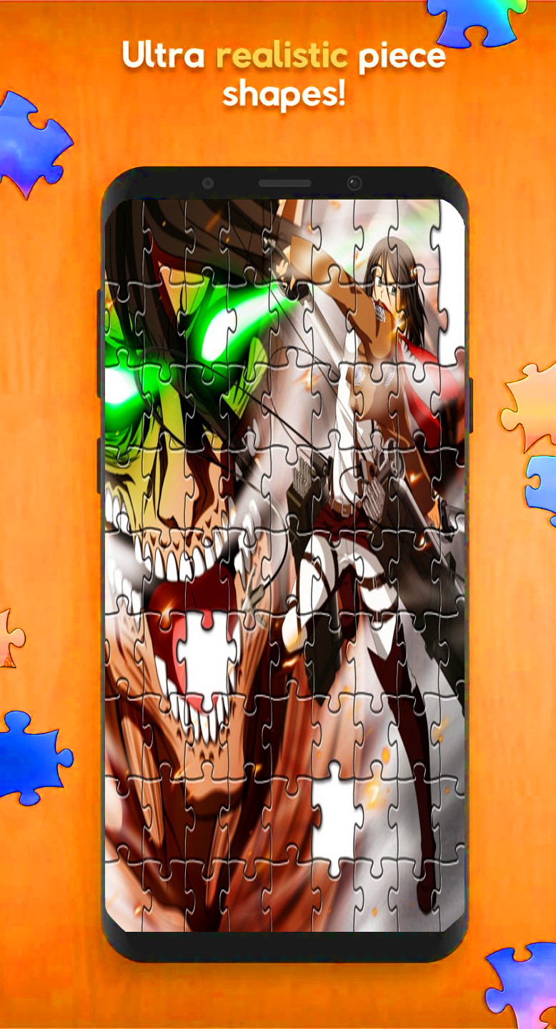 Screenshot of Attack On Titan Anime Puzzle