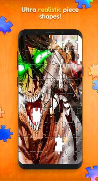 Attack On Titan Anime Puzzle Game Screenshot