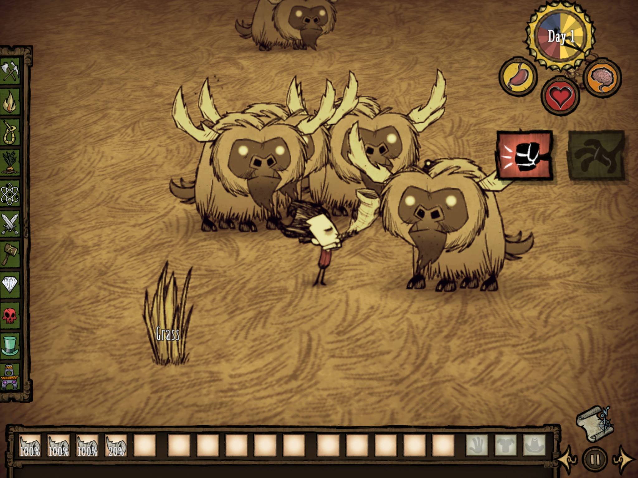 Don't Starve: Pocket Edition Game Screenshot