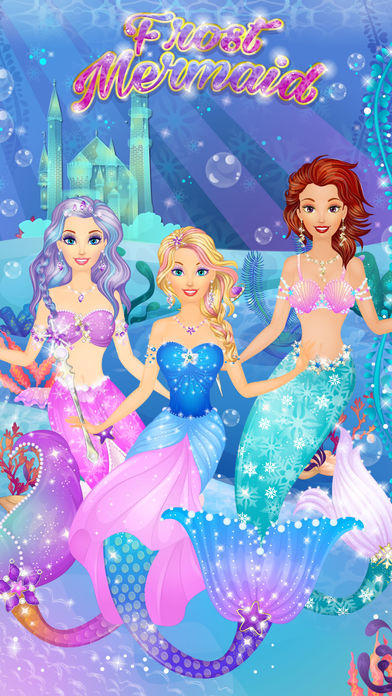 Screenshot 1 of Ice Princess Mermaid Salon: ហ្គេមកែសម្ផស្សរបស់ក្មេងស្រី 