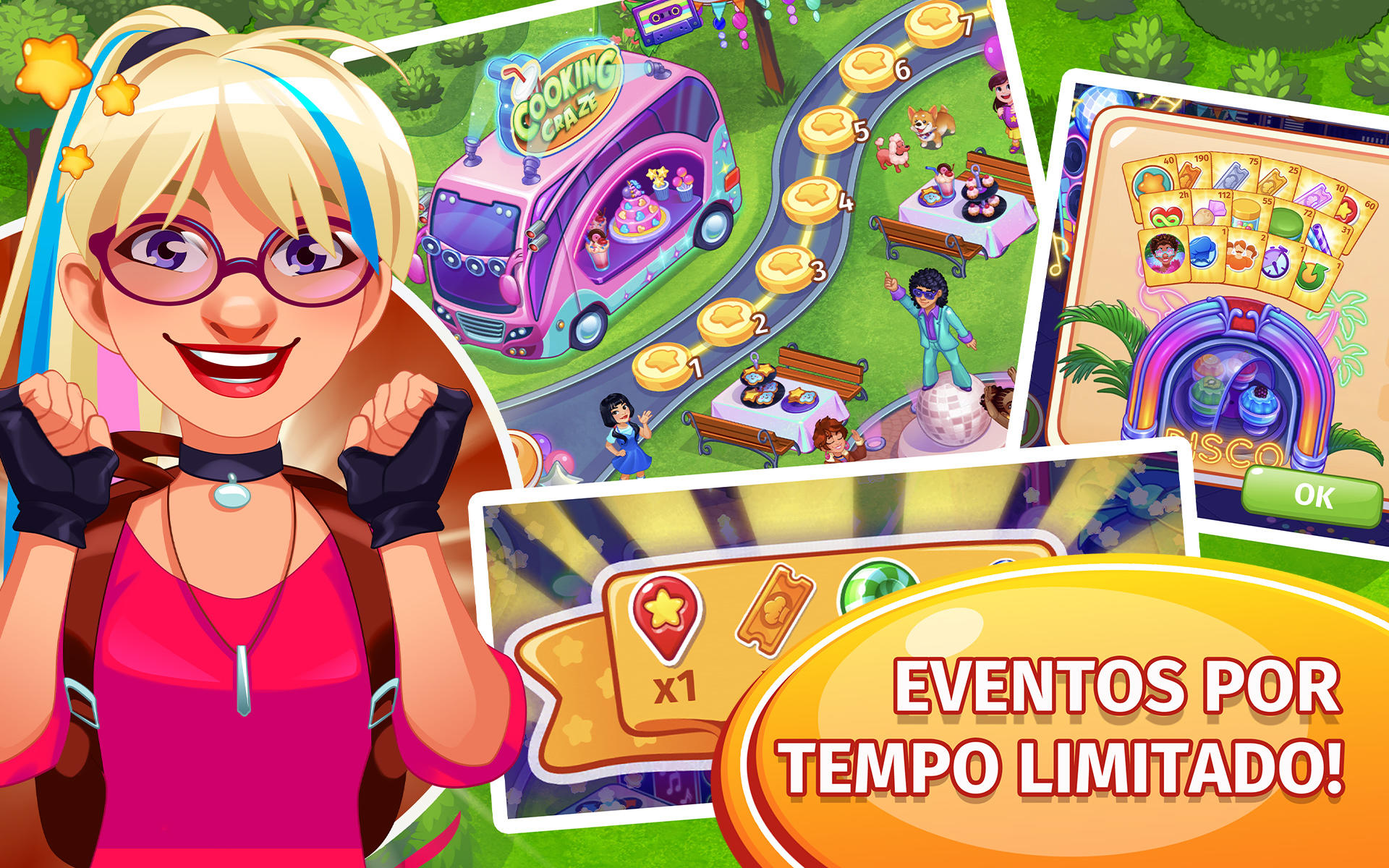 Captura de Tela do Jogo Cooking Craze: Jogo culinário