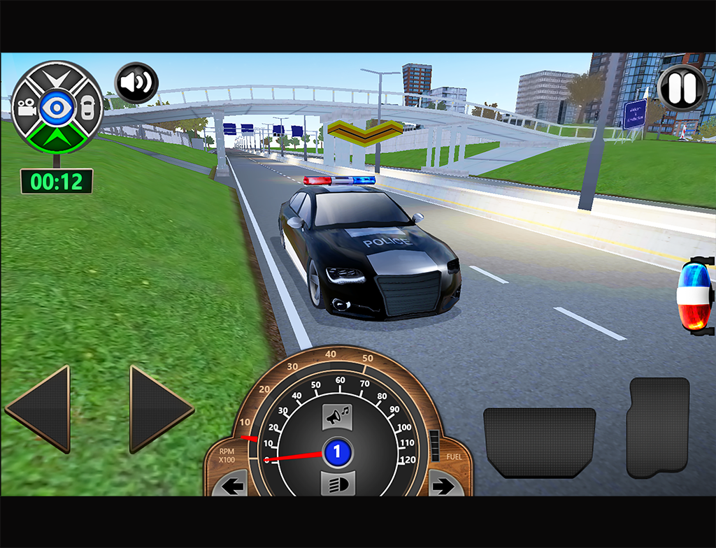 Police Academy Driving School Game Screenshot