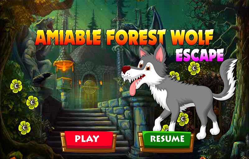 Screenshot of Best Escape Games 174 - Amiable Forest Wolf Escape