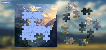 Mountain Landscape Puzzle Game Screenshot