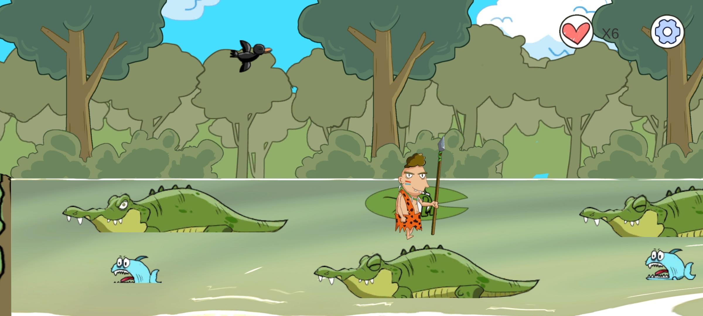 Captura de Tela do Jogo 野人在路上