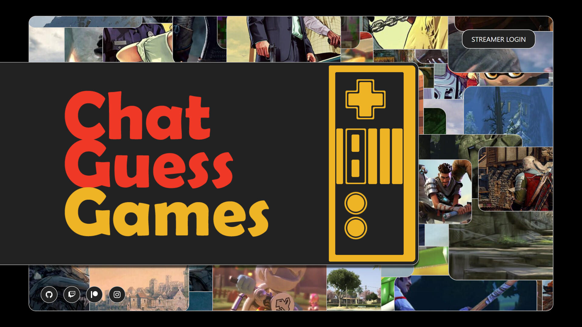 Screenshot of Chat Guess Games