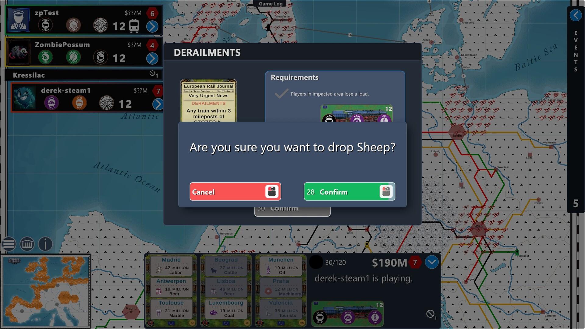 Empire Builder - Europe Game Screenshot