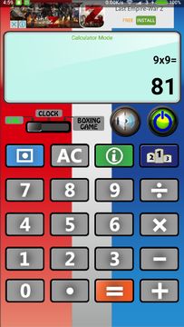 Boxing Calculator Game Screenshot