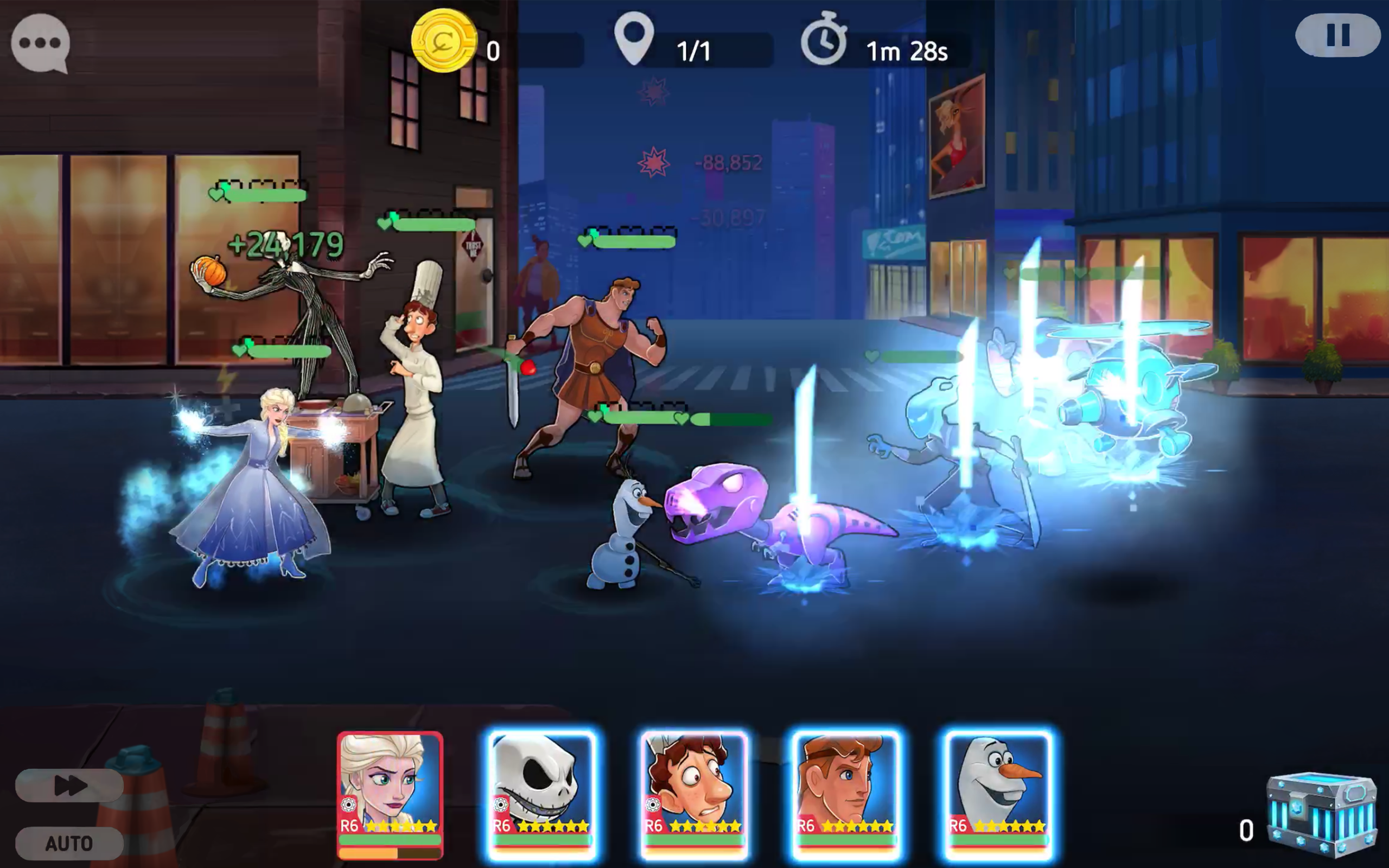 Disney Heroes: Battle Mode Game Screenshot