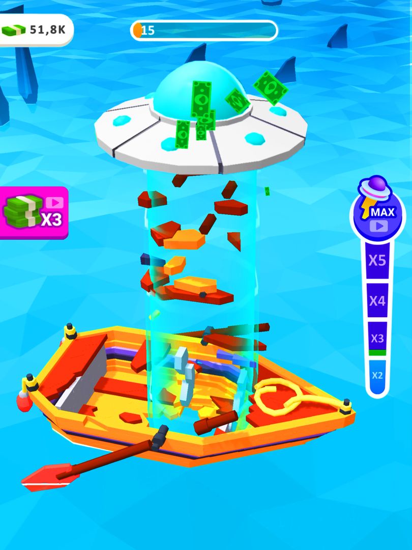 UFO Money: Crazy Flying Saucer screenshot game