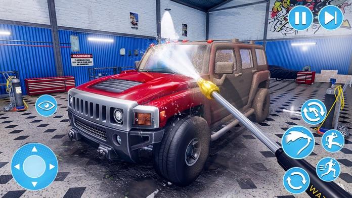 Power Wash Car Cleaning Games Game Screenshot