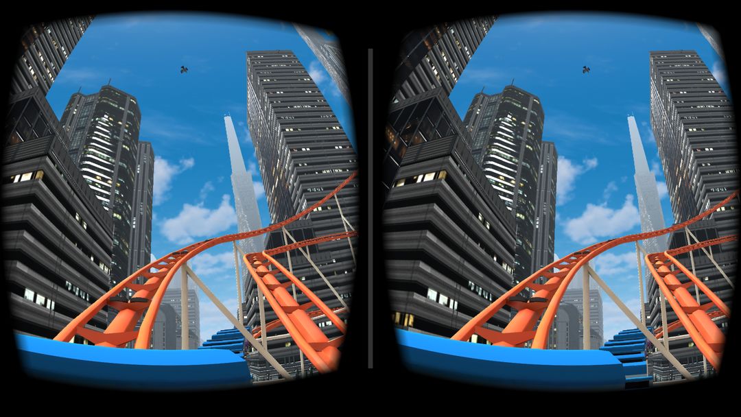 Screenshot of VR Roller Coaster