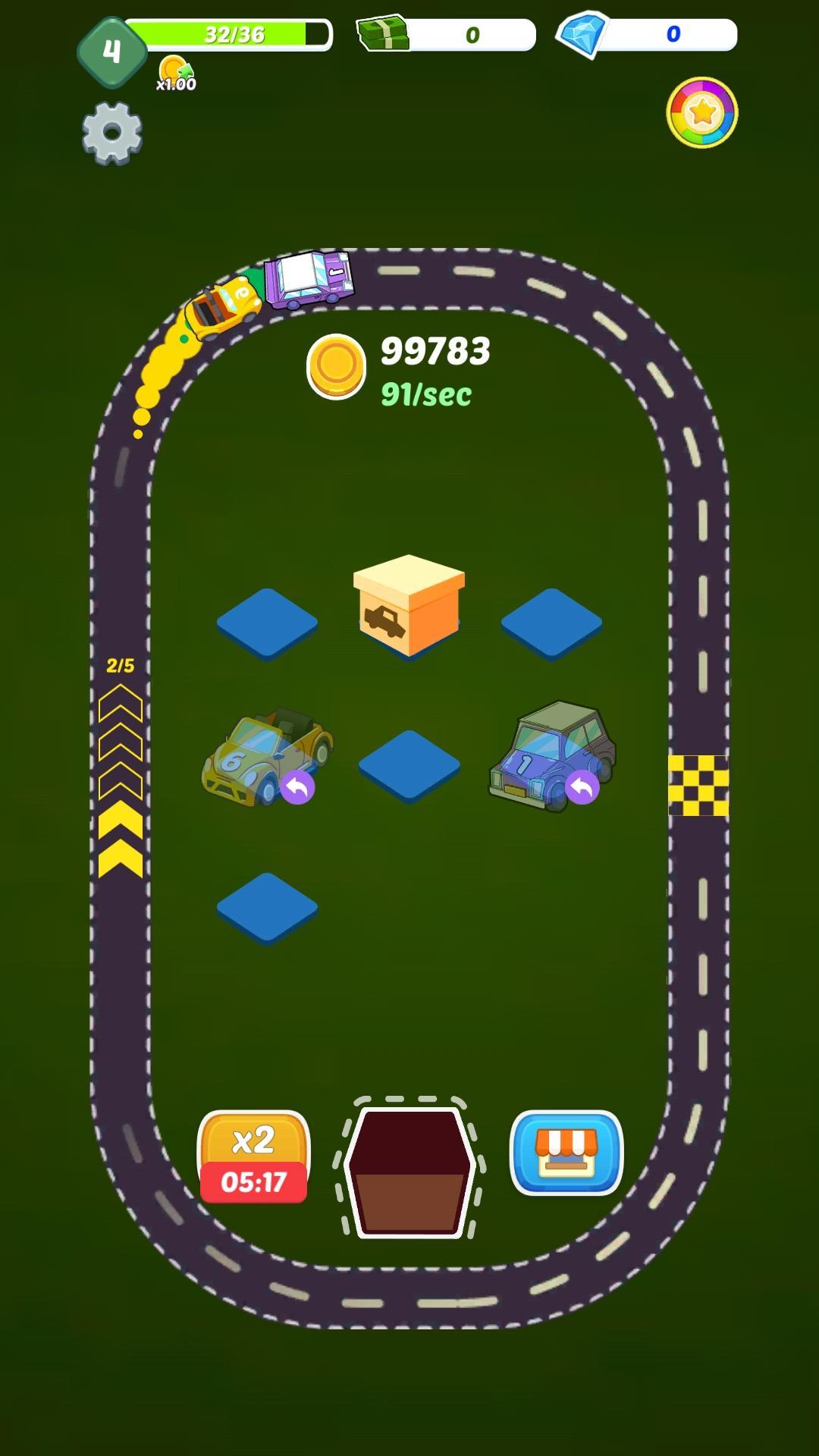 Idle Merge Cars screenshot game