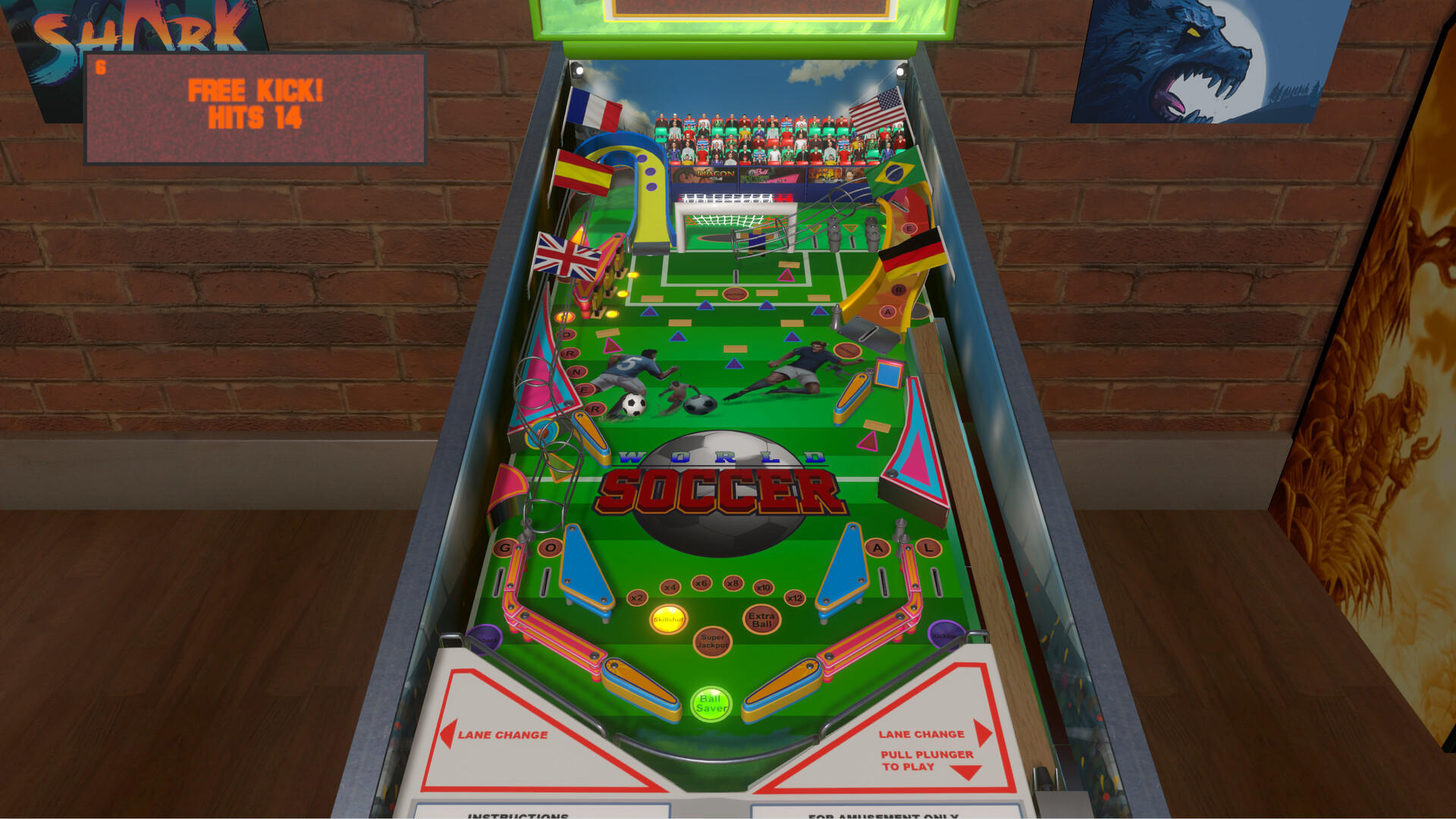 Скриншот игры World Soccer Pinball
