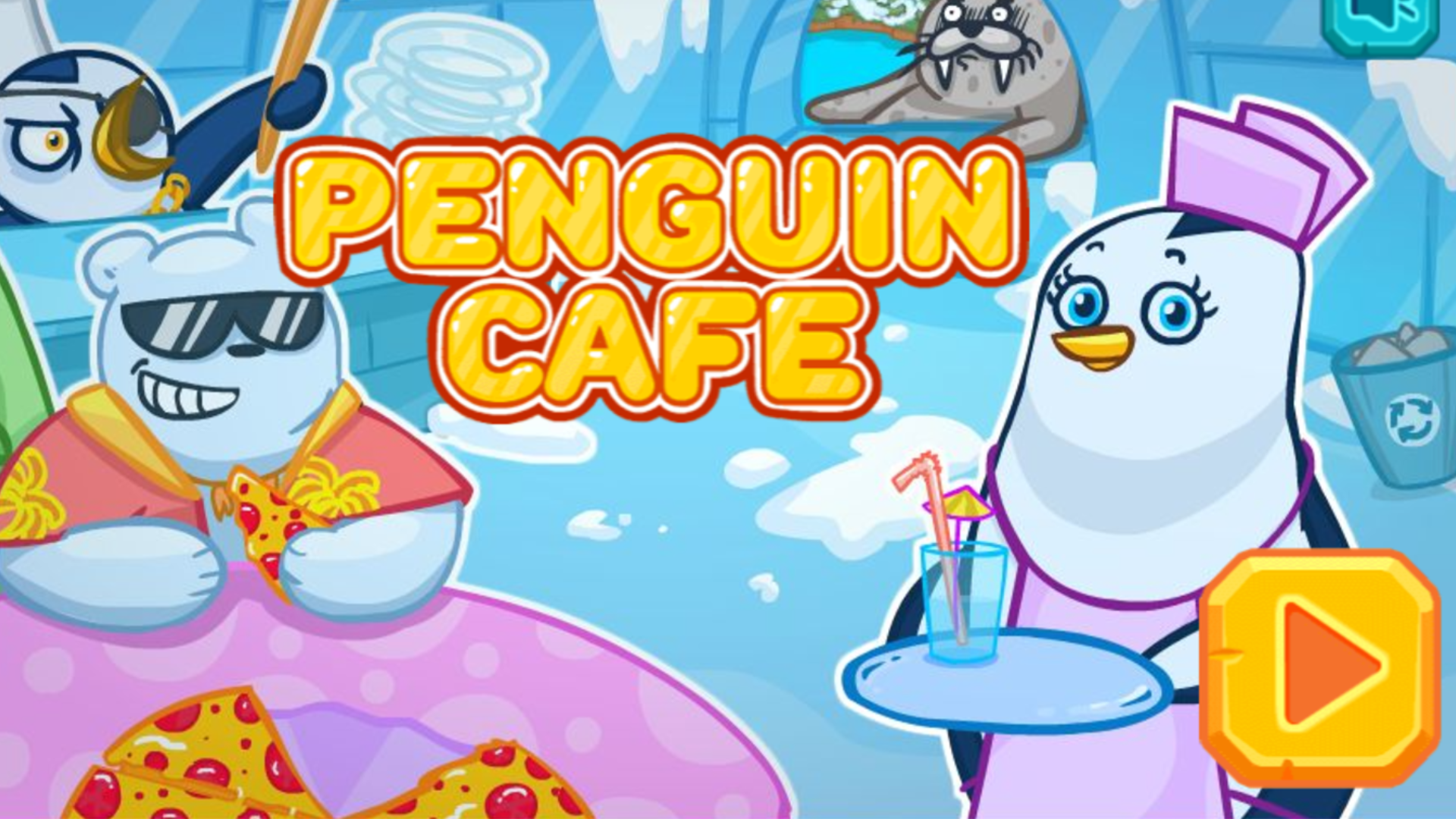 Cuplikan Layar Game Penguin Cafe