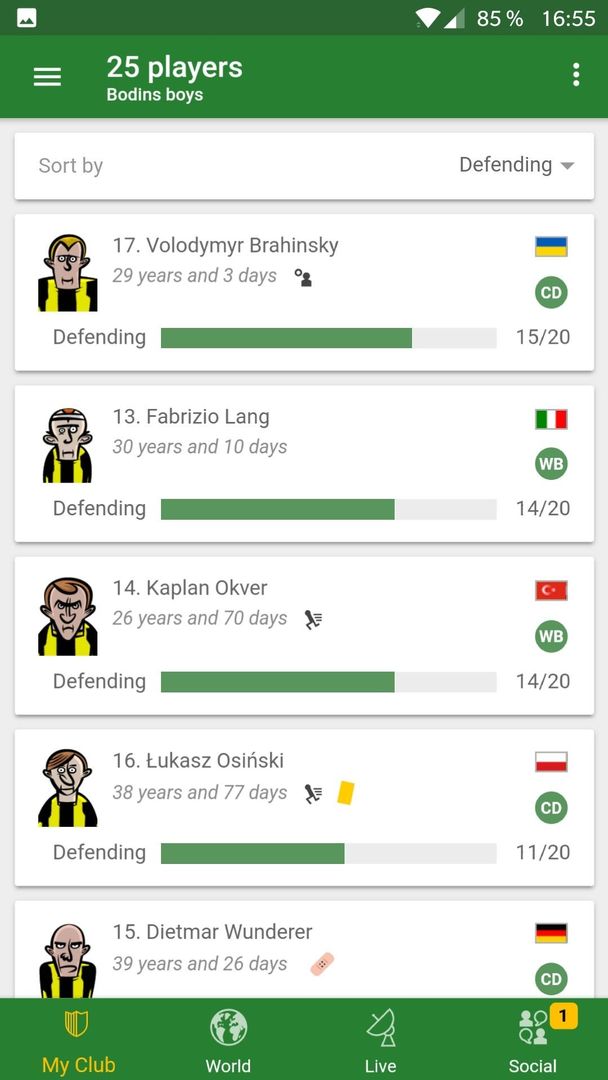 Screenshot of Hattrick Football Manager Game