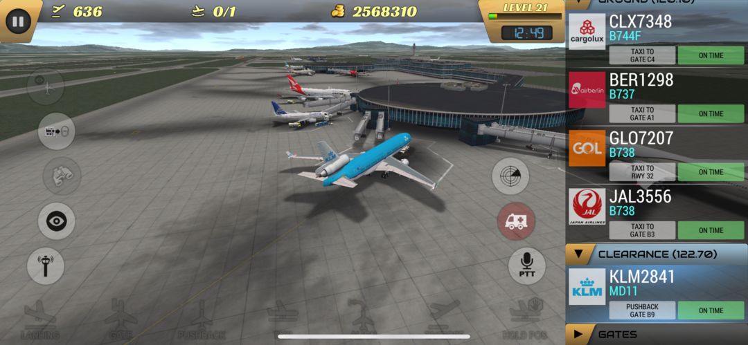 Screenshot of Unmatched Air Traffic Control