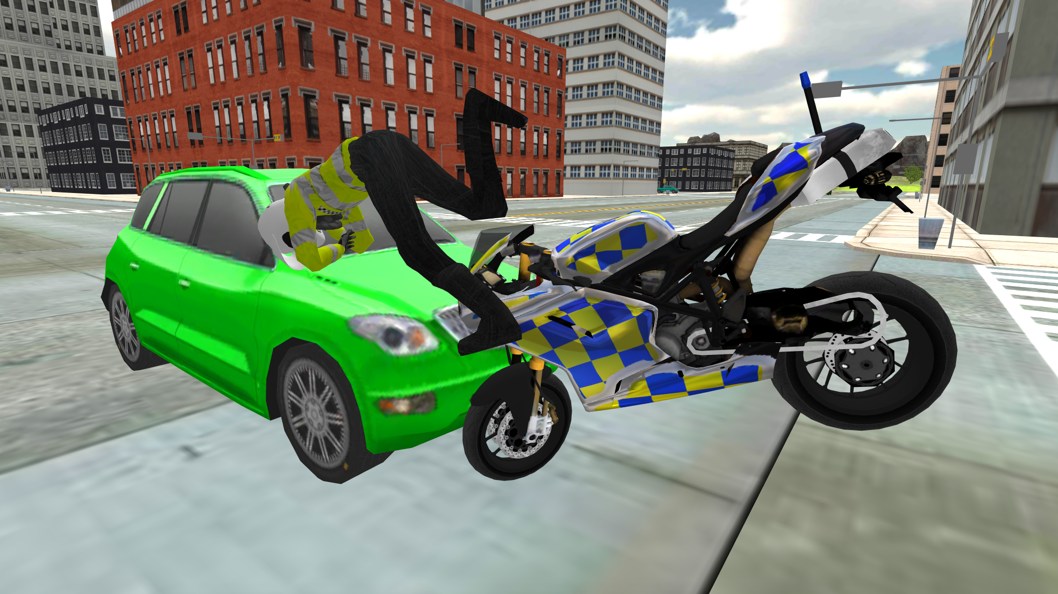 Скриншот игры Police Bike Traffic Cop