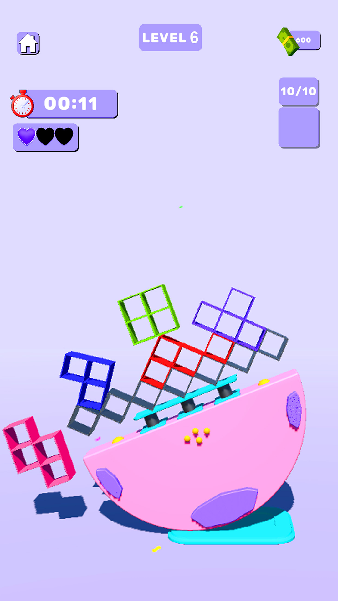 Screenshot of Tower Balance Stacking Game