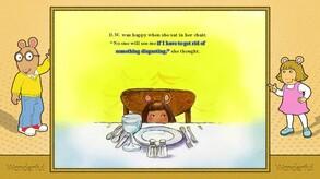 Screenshot of the video of D.W. The Picky Eater