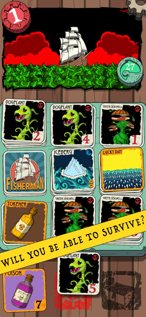 Fisherman Cards Game screenshot game