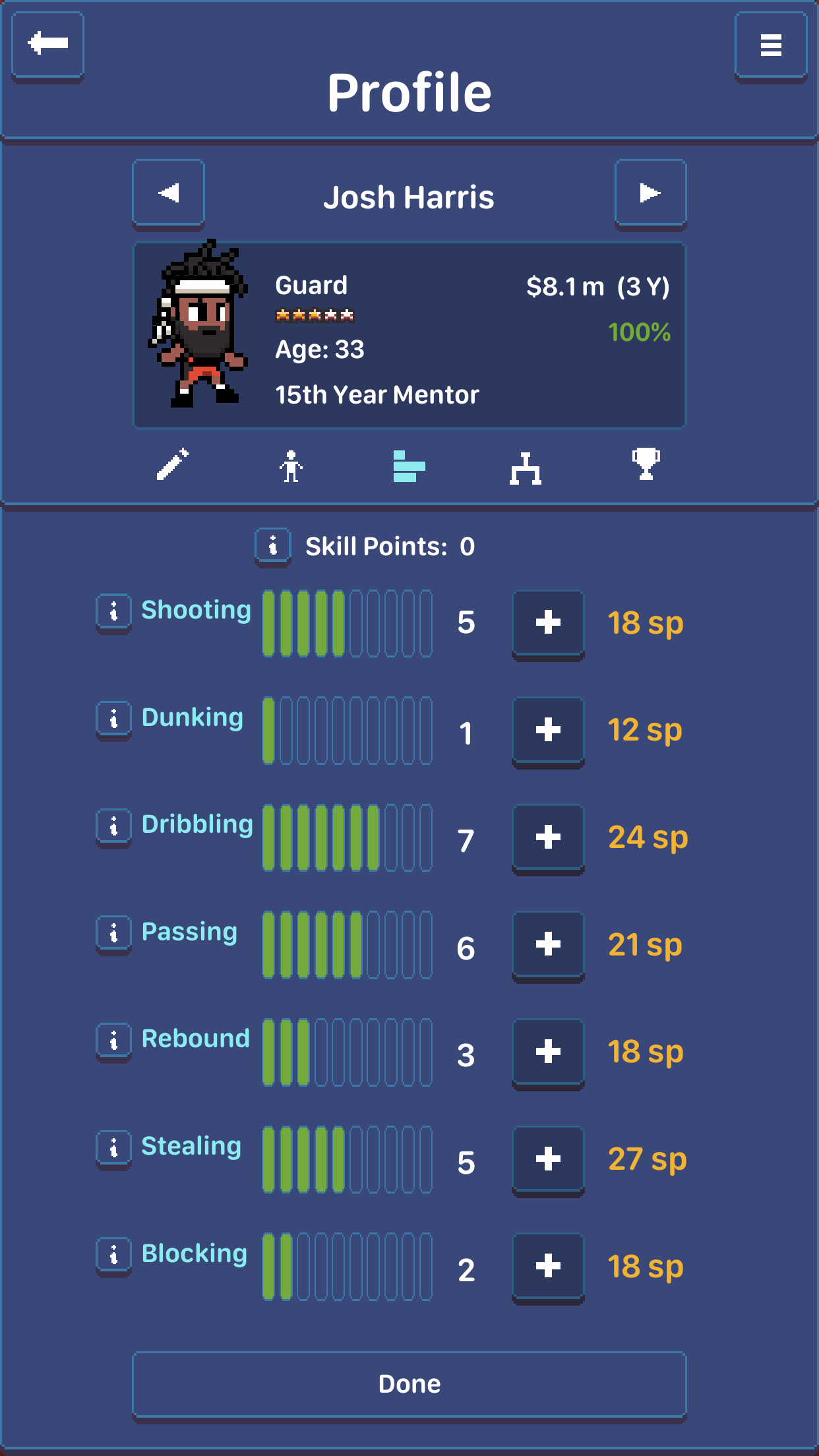 Hoop League Tactics ภาพหน้าจอเกม