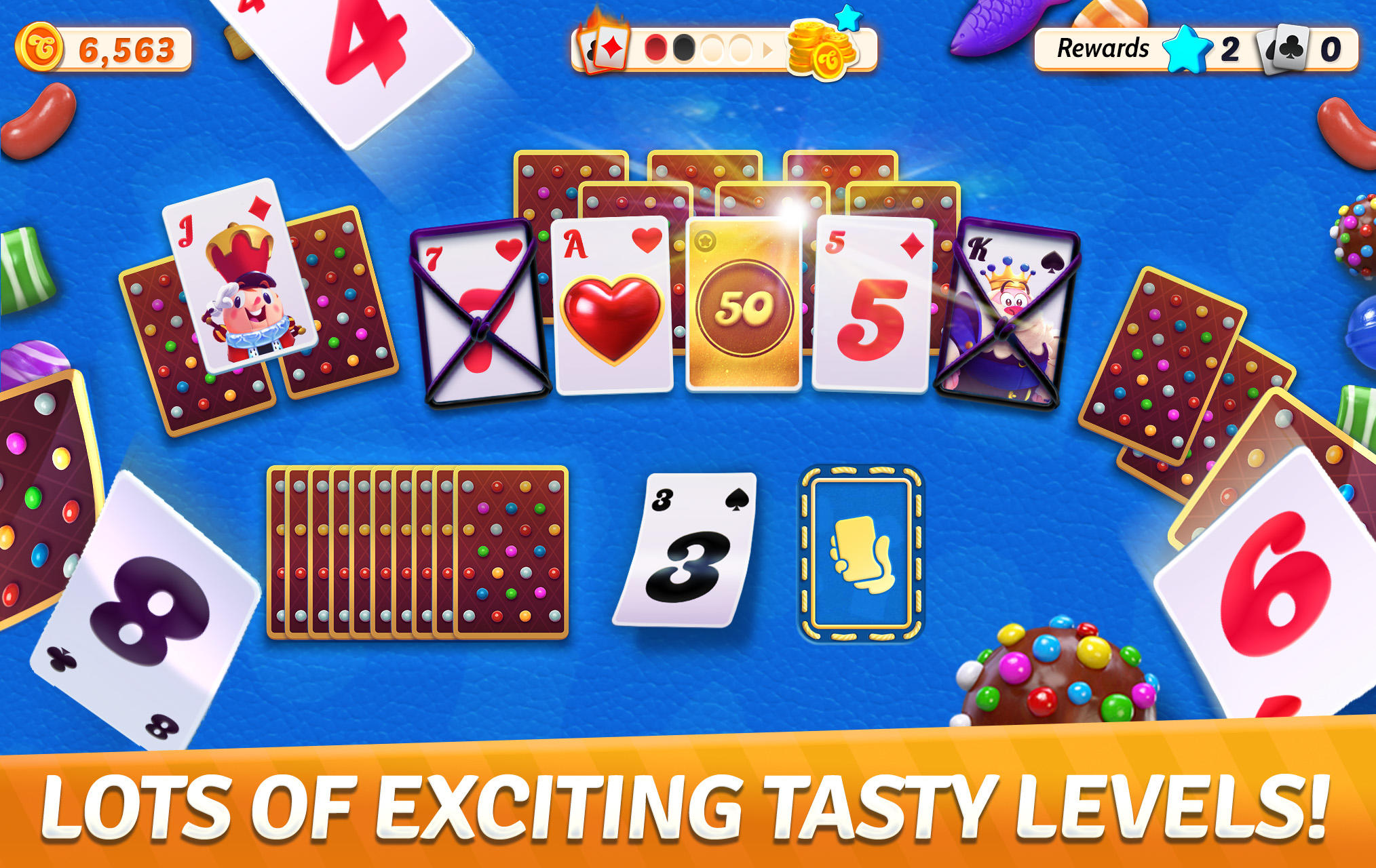 Candy Crush Solitaire Game Screenshot
