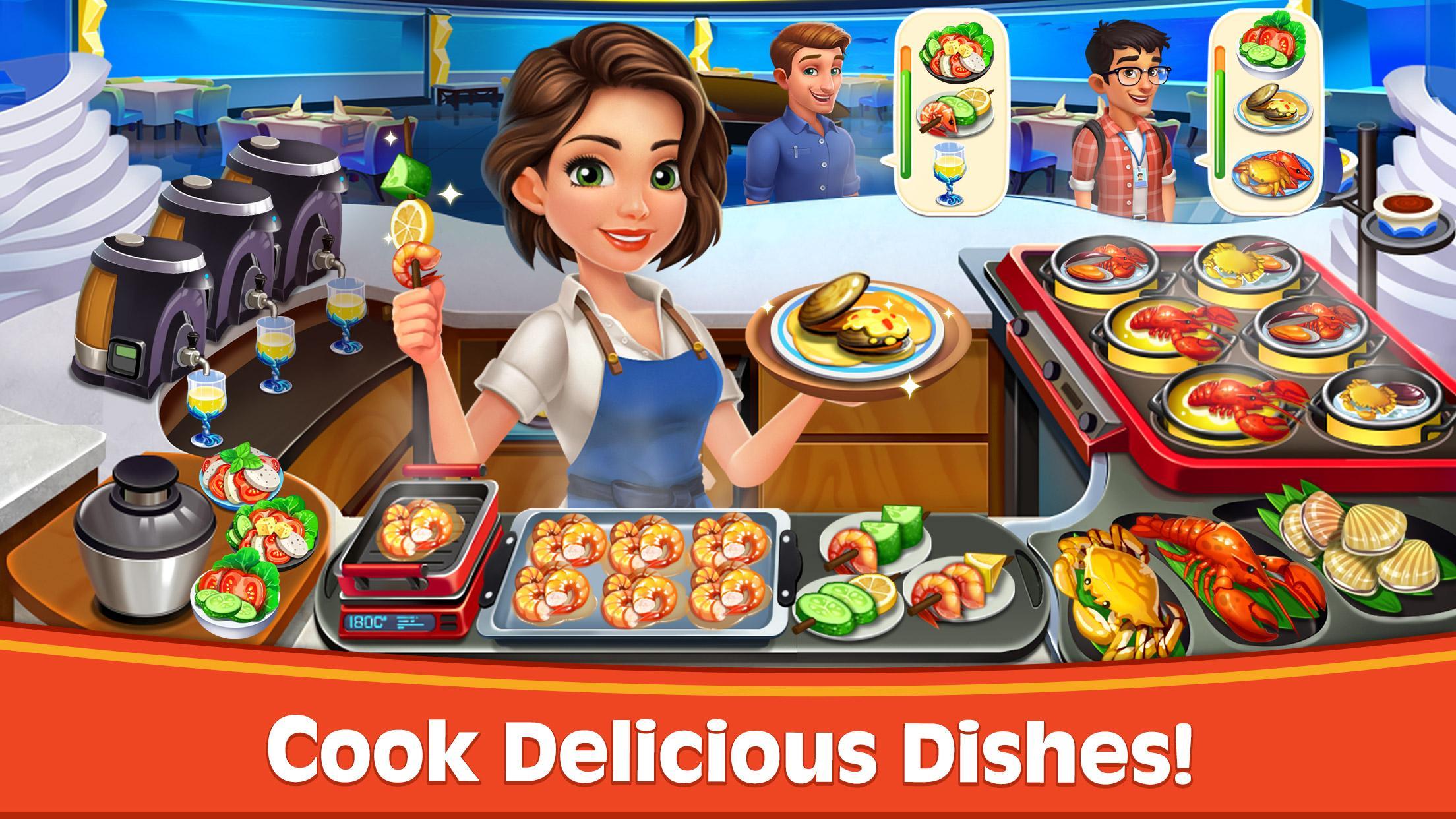 Cooking Rush - Chef's Fever Games 遊戲截圖