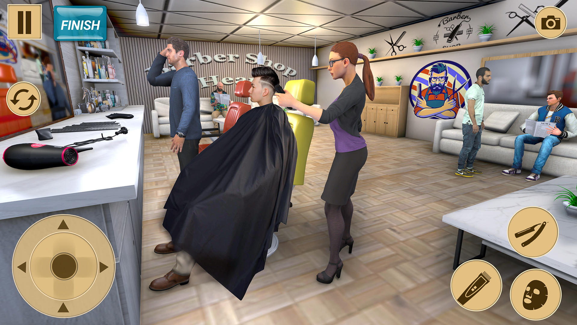 Barber Shop Hair Cut Games 23 android iOS apk download for free-TapTap