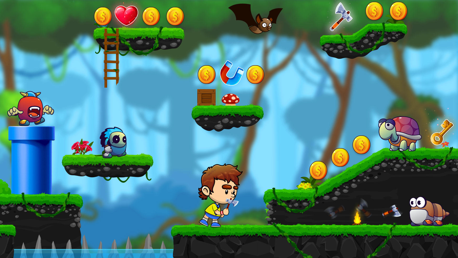 Super Marino: Jungle Adventure Game Screenshot