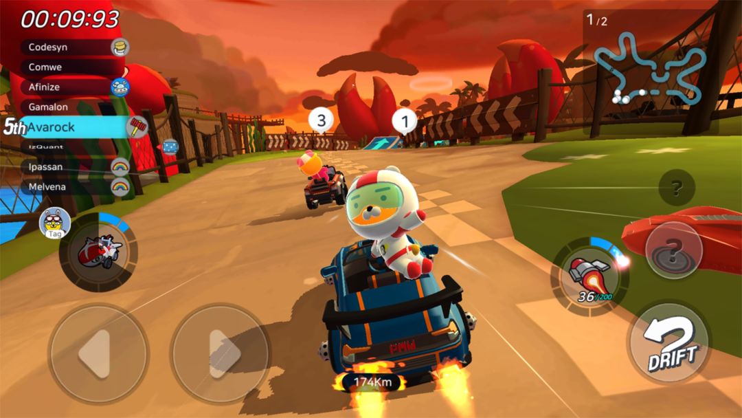 Screenshot of Friends Racing Duo