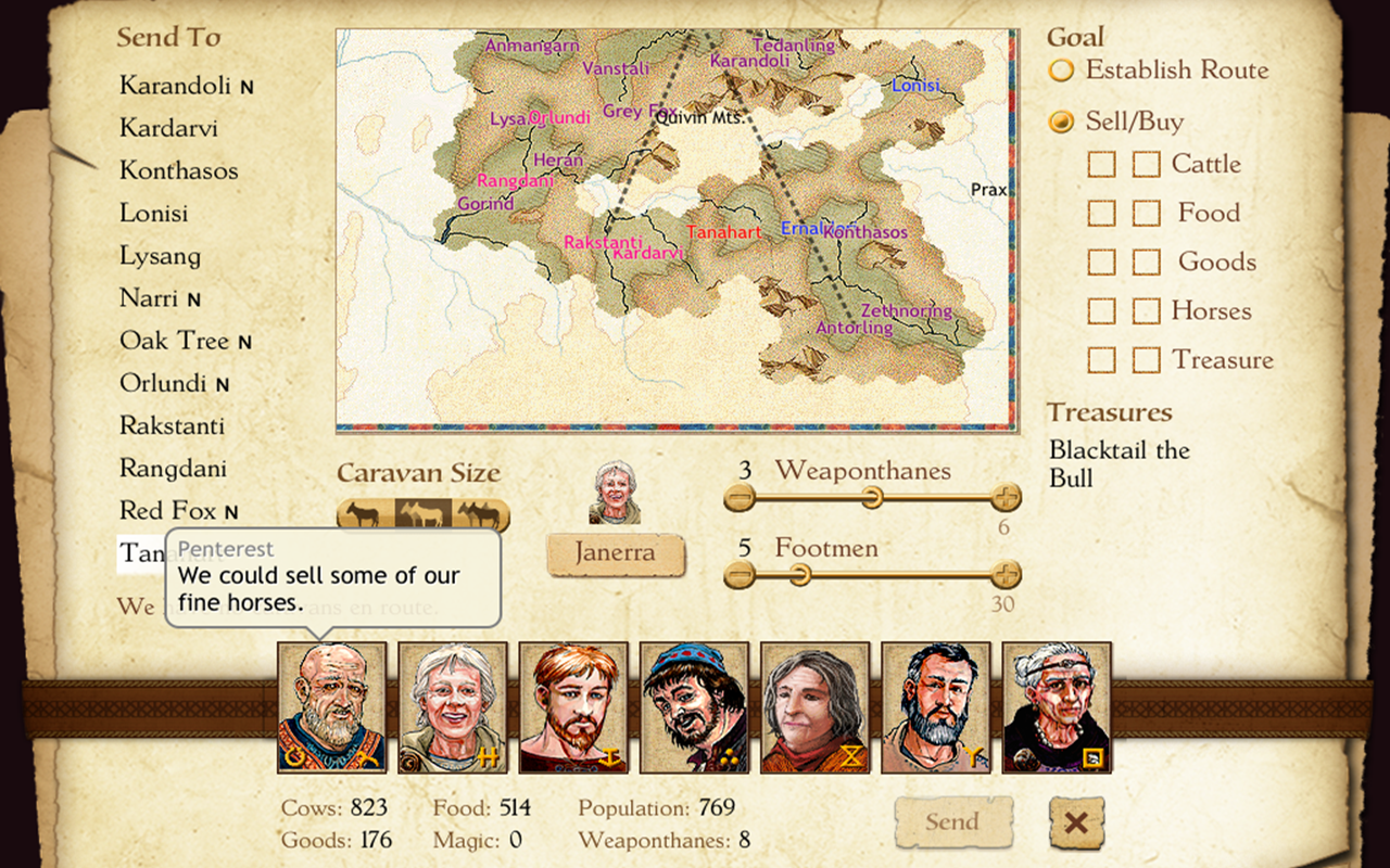 King of Dragon Pass: Text RPG Game Screenshot