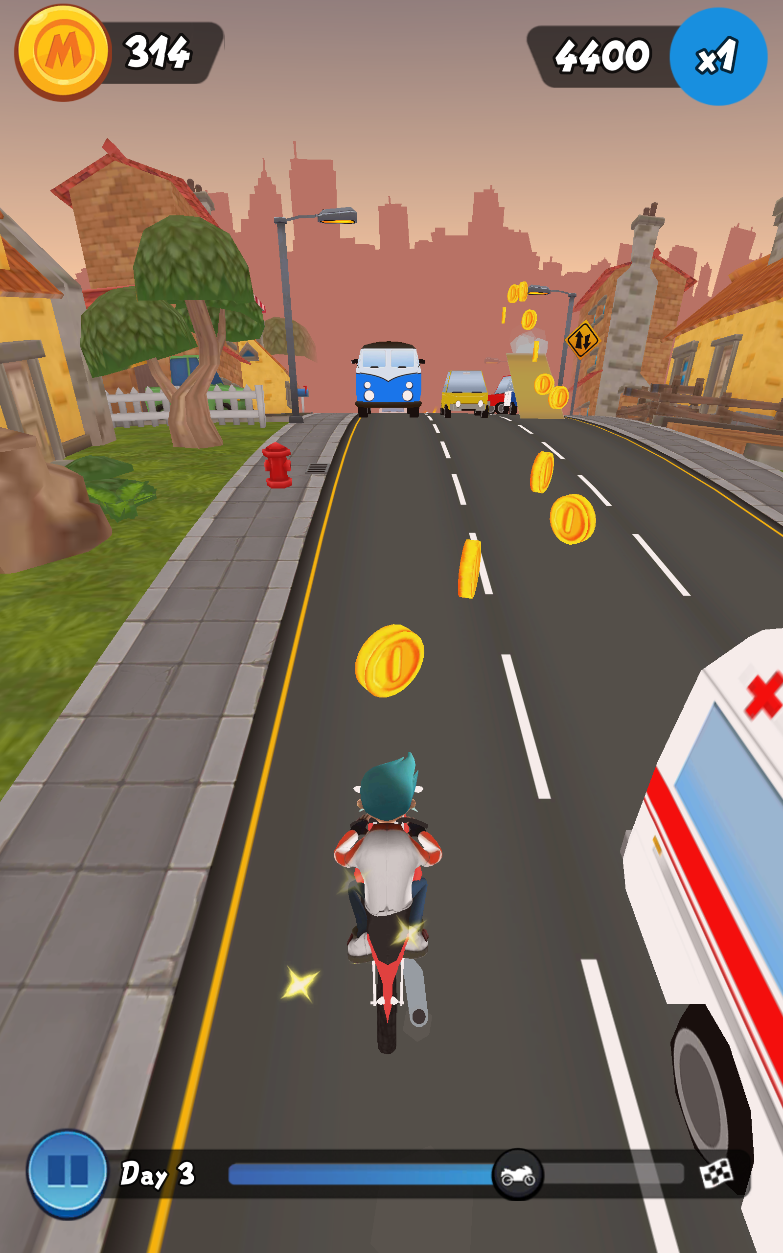 Moto Max: Endless Runner Game Screenshot
